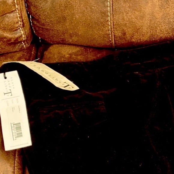 Johnny Was 4 Love and Liberty Black Velveteen Wide Leg Pants New with Tags - Picture 5 of 14